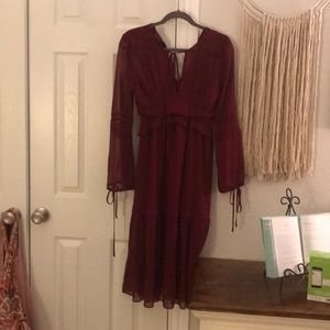 Gianni Bini - Deep red midi dress